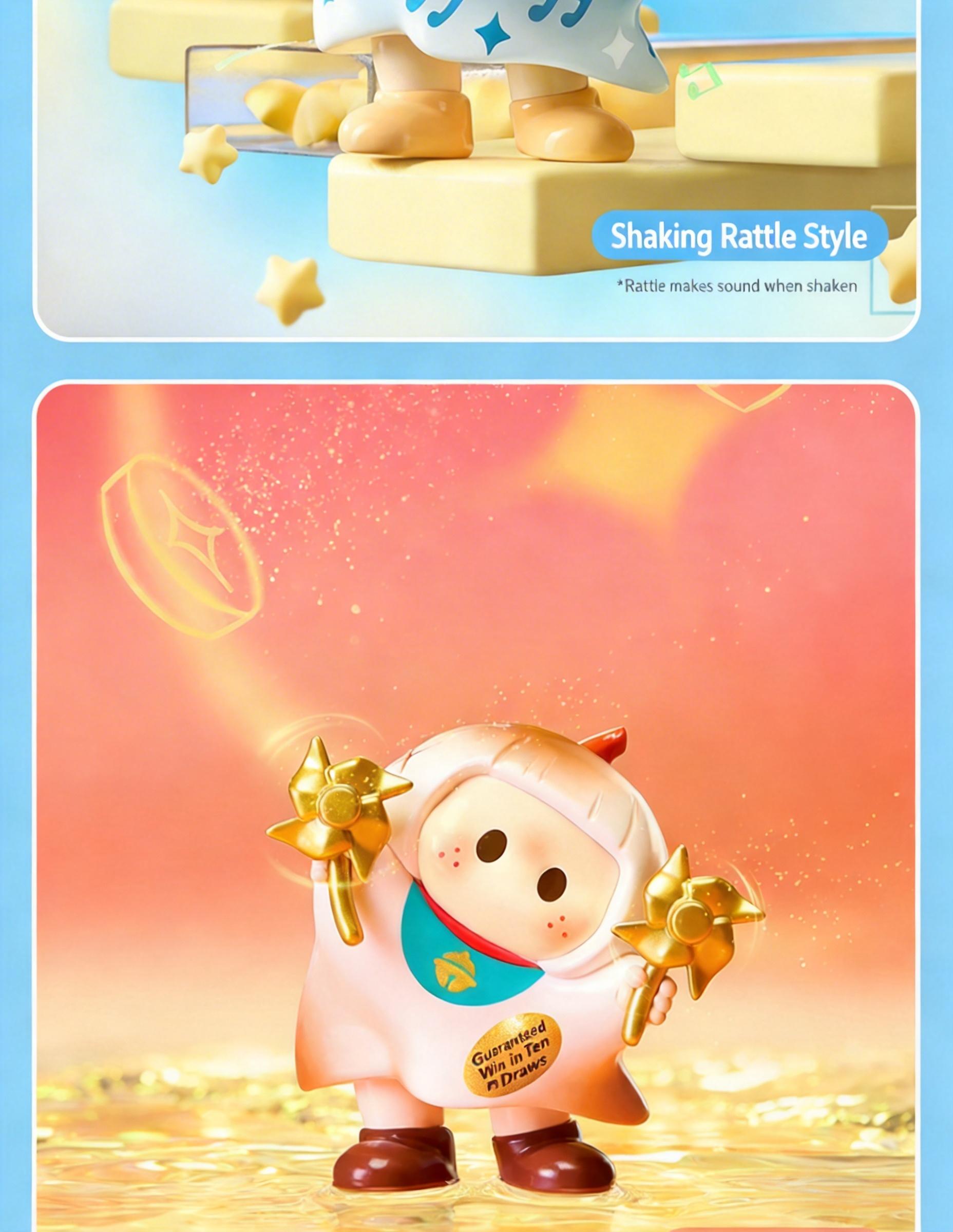 MINISO YOYO Cute Tilting Series Icon Box Blind Box Figurine “Rururu Sauce” Trendy Collectible Figurine Ornament Birthday Gift