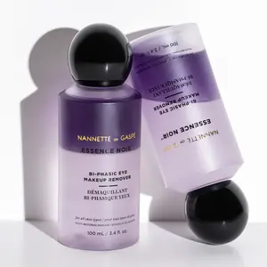 NANNETTE de GASPE Essence Noir Bi-Phasic Eye Makeup Remover 100 mL Gentle Effective Plant-Powered Actives Ophthalmologist-Tested No Greasy Residue