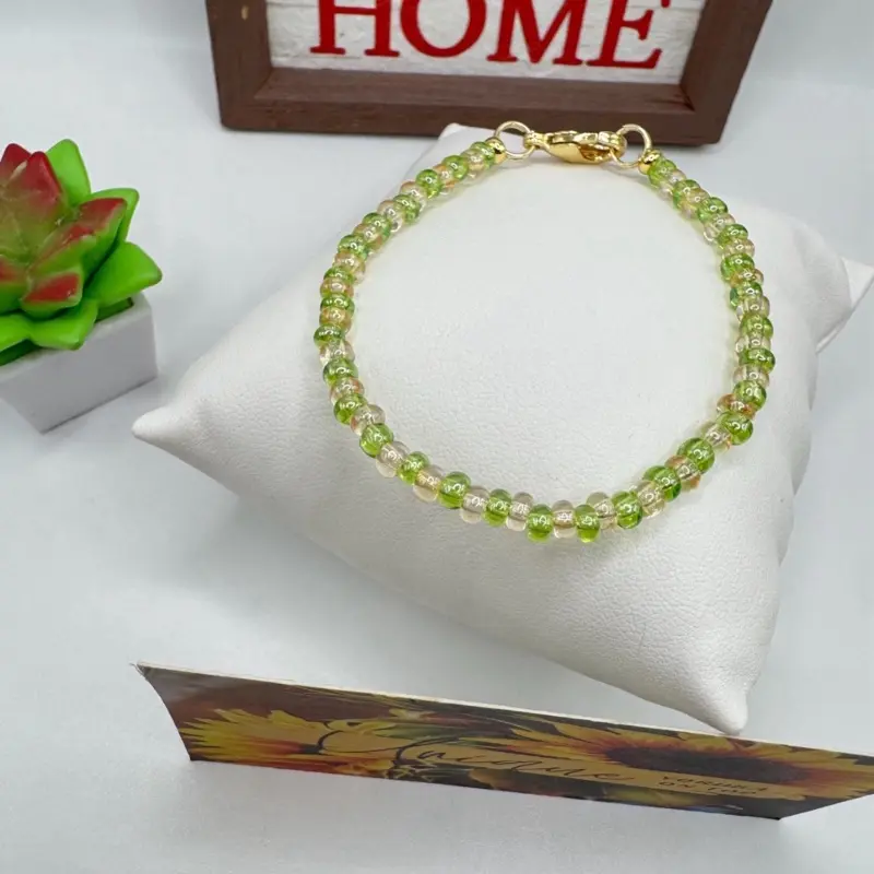 Orula Bracelet Yoruba Inspired Green Beaded Bracelet Read Description to Order Home Decor Accessory