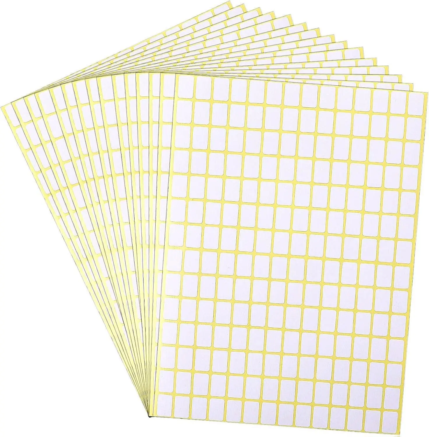 2940 Labels Removable Matte Surface Premium Paper Small White Price Tags (13x9mm) for Labeling Food Jars, Organizing Drawers, Office Use - Quality Material, Easy to Apply