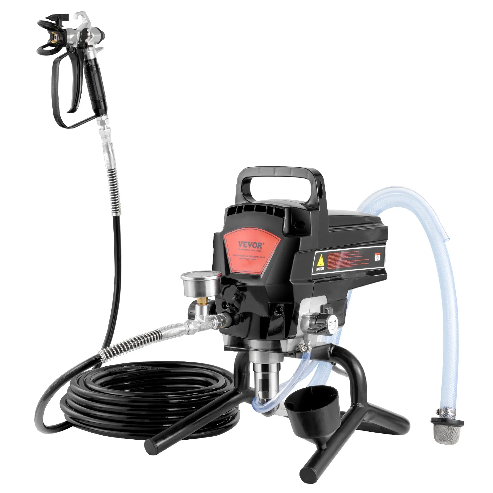 [Summerfinds]VEVOR 950W Stand Airless Paint Sprayer 3000PSI High Efficiency Electric Airless SprayerHandheld Paint Sprayers for Home Interior and Exterior Furniture and FencesFine And Even Painting Effect