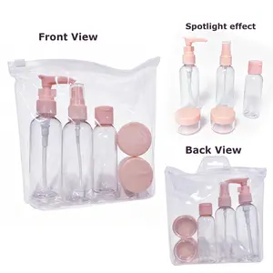 Reusable Plastic Dispenser Bottles Set, 2 Spray Bottles + 1 Dispenser Bottle + 2 Dispenser Boxes, Perfume Refill Travel Kit, 20ML-60ML