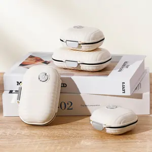 Zannaki Pill Case Portable Small Weekly Travel Pill Organizer, Cute Moisture Proof Pill Box Holder for Pocket Purse Bag, Daily Mini Pocket Pharmacy Medicine Container for Vitamin, Fish Oil, Supplement