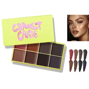 Cream Matte Blush and Bronzer Palette, Easy Blend Cheek and Contour Makeup for Natural Glow in Daily Wear and Travel