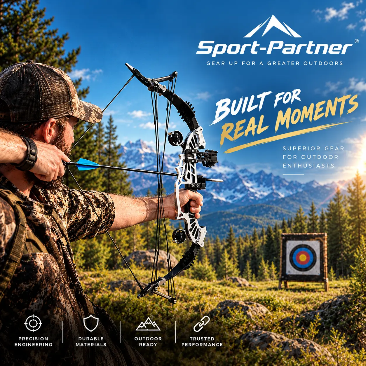 22inch Ambidextrous Compound Bow and Arrow Set with Bow Release Aid and 8 Feathered Arrows - Perfect for Beginner Target Practice & Best Holiday Gift， Adaptable Archery Hunting Release