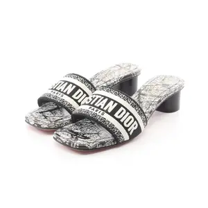 Pre-owned Dior Canvas Small Leather Goods Dway Sandals