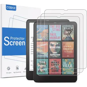 CoBak 3 Pack Anti-Glare Matte Screen Protector for 7" Kindle Paperwhite 12th Gen 2024 & Colorsoft Signature Edition,for Kobo Aura 2,for Boox 7" e-Book Reader - High Clarity, Fingerprint Resistant - Fine-Grit Texture PET Film