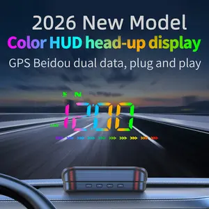 Ad M23 Pro Head-Up Display Windshield Projector, Car Speedometer Kmh Hud, Plug-And-Play GPS, USB Connectivity, Easy Installation