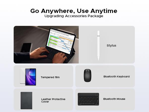 Tab G6+ 11" FHD+ Tablet, Android 16, T7280 Processor, 8000mAh Battery, Big Screen for Work & Entertainment
