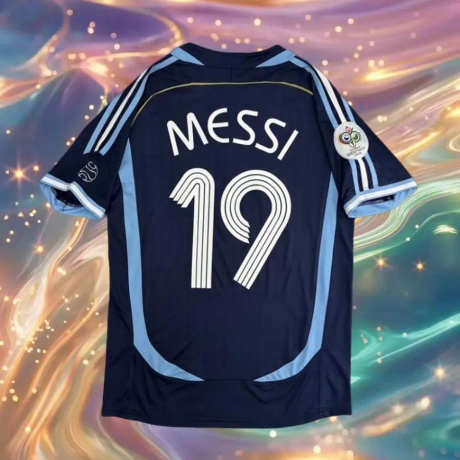 2006 Away Blue Messi 19# Short sleeve Soccer jersey 2006 Away Blue Messi 19# Short sleeve Soccer jersey