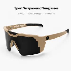 Z87+ Safety Glasses Sunglasses for Men Women, Futuristic Wraparound Shield Sport Eyewear with UV400 Lens, Performance Outdoor Shades for Fishing, Golf, Driving, Cycling, Travel and Y2K Street Style