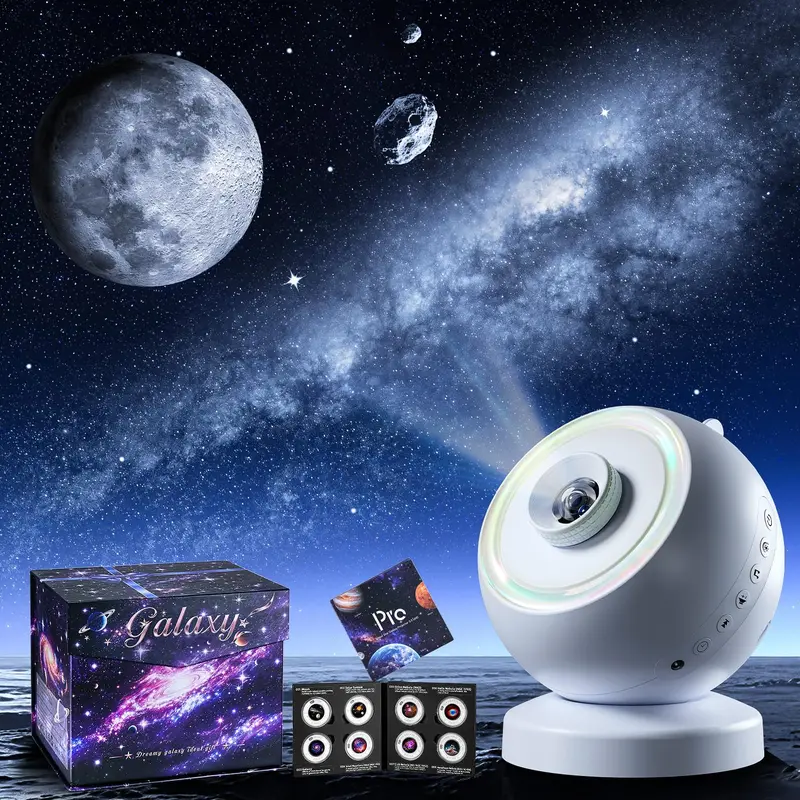*Galaxy Projector for Bedroom with 29 Soothing Sounds Machine, 16 in 1 HD Disc Star Planetarium Projector Galaxy Light, Remote Timer Bluetooth Speaker, Ceiling Night Light Gifts for Boys