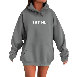"Try Me" Hoodie for the Bold, Fierce & Loyal Friends – Unisex, Multiple Colors, Chill Vibes Hoodie, Unisex Heavy Blend™ Sweatshirt Casual Comfort