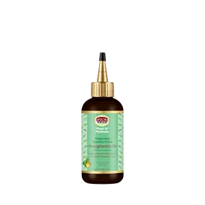 African Pride Feel-It Formula Strengthening Oil with Rosemary Oil, Peppermint Oil and Sage - Helps Promote Hair Growth, Nourishing Treatment for Split Ends and Dry Scalp for All Hair Types, 4 fl oz