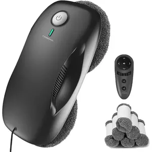 Window Cleaner Robot, Automatic Cleaning with Intelligent Path Planning, 3800Pa Suction Power, Edge Detection Technology, Remote Control