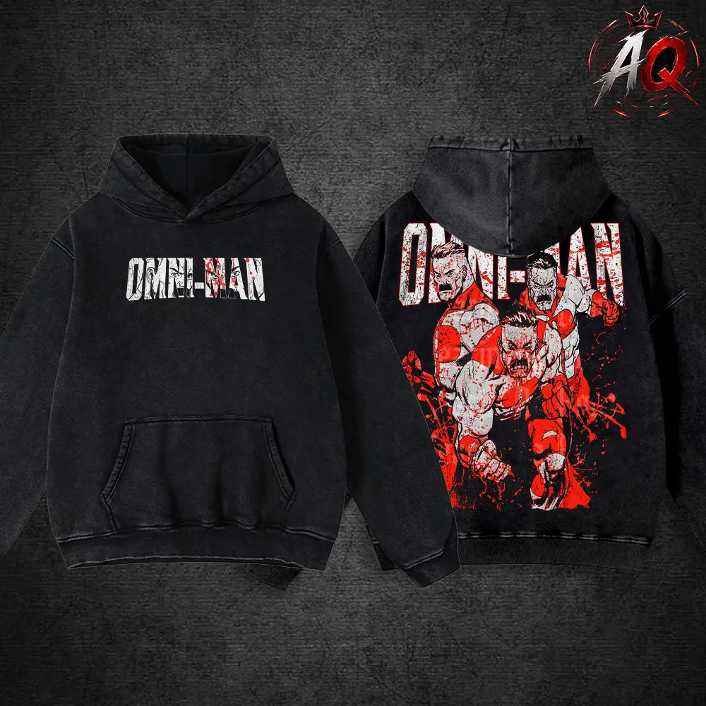 Invincible Omni-Man Superhero Tee, Brutal Graphic T-Shirt, Dark Comic Style Streetwear Shirt, Bold Violent Design, Unisex Cotton Tee