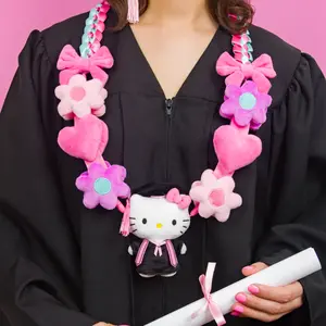 Hello Kitty 21" Graduation Mascot Plush Lei
