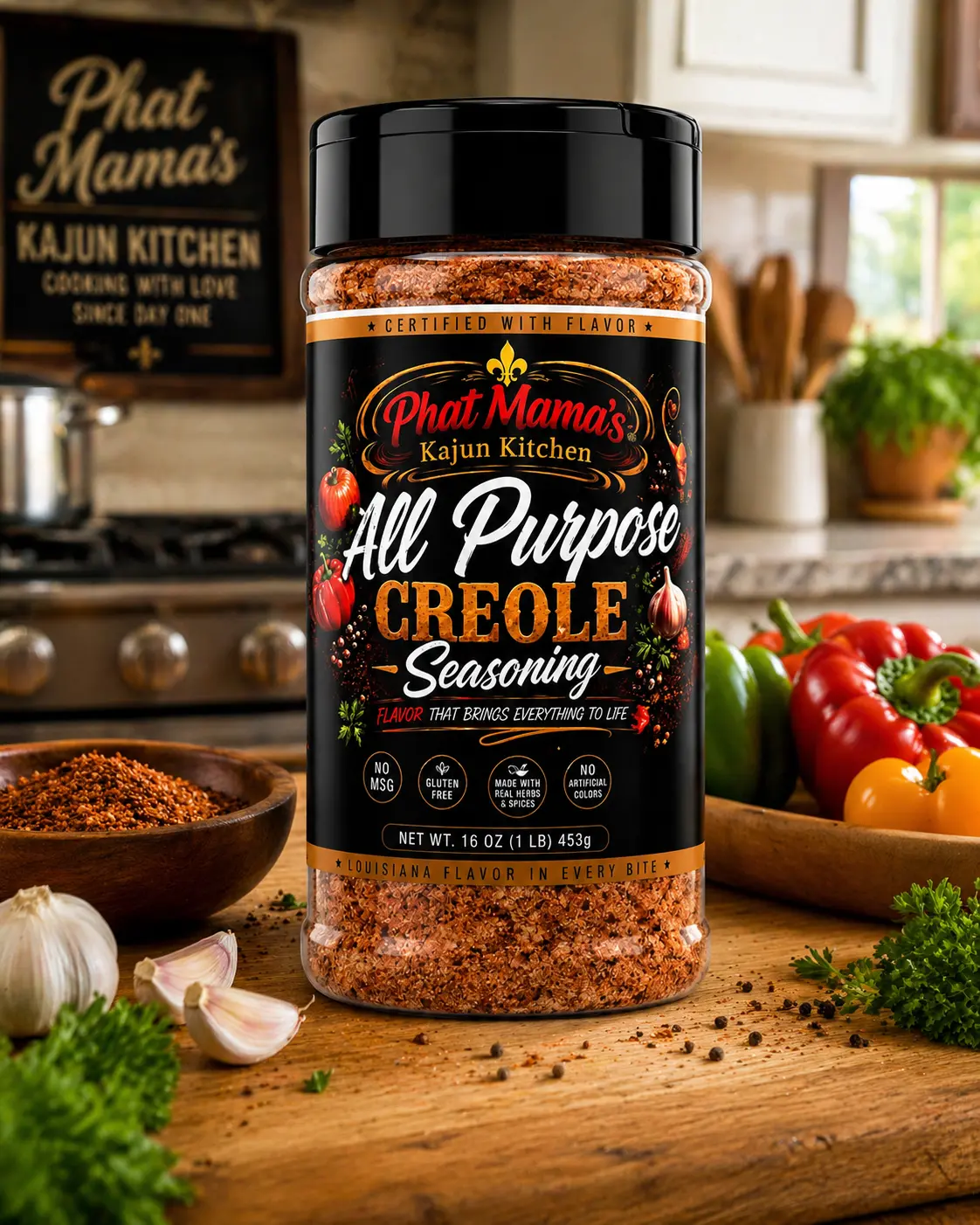 Phat Mama's - All Purpose Creole Seasoning (Family Size - 16 oz)
