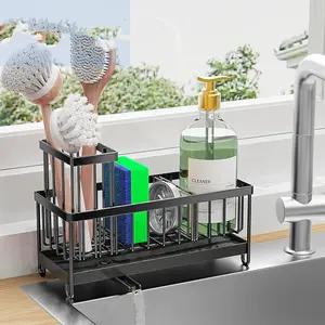 Kitchen Sink Caddy Stainless Steel Sponge and Cloth Rack