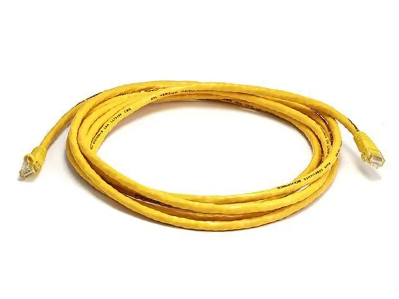 Monoprice 3443 10 ft. 24AWG Cat6 550MHz UTP Bare Copper Ethernet Network Cable - Yellow