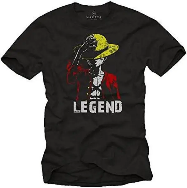 Monkey D. Legend No One - Luffy T-Shirt - Straw Hat Anime Gifts for Men