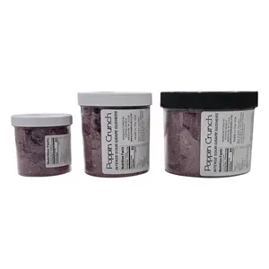 Poppin Crunch Intense Grape Gushers Candy Snacks 1 - 2 LBS - Choice of Sweet or Sour Bonbon Candies Corn Sugar