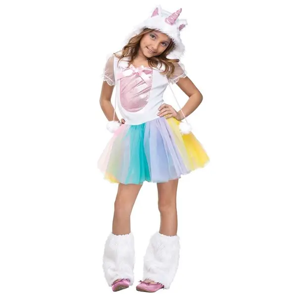 Girl's Rainbow Unicorn Costume