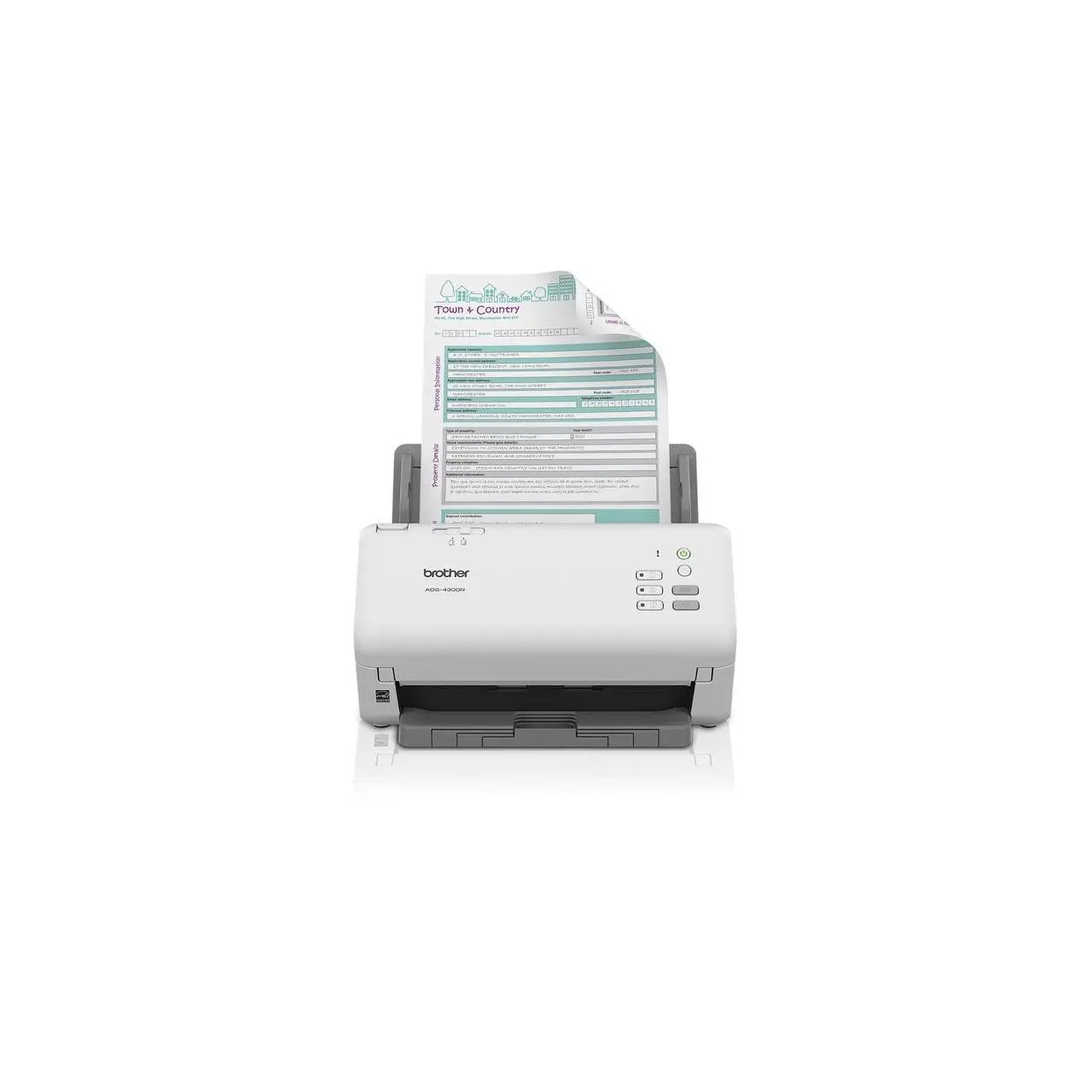 Brother ADS-4300N 600 x 600 dpi Duplex Document Scanner Brother ADS-4300N 600 x 600 dpi Duplex Document Scanner