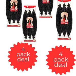 Outre Crochet Braids X-Pression Twisted Up 3X -4packs Springy Afro Twist 24"