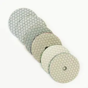 4-inch diamond polishing pad for marble, quartz, and granite; three-stage polishing kit; water grinding machine tools; diamond grinding discs; stone grinding discs; polishing discs; soft grinding discs; angle grinder discs