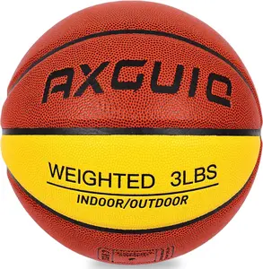 3LBS/2.2LBS Weighted Heavy Basketball 29.5/28.5" Training Equipment for in& Outdoor Improving Dribble Up Handling Dribbling, Passing&Rebounding Skills Weighted Training Basketball (Size 7/6)