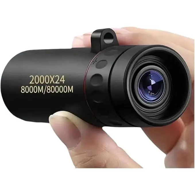 Compact Outdoor Monocular Telescope, Rubber Armored High Power Scope with 8x Magnification and BAK-4 Prism for Adults, Bird Watching, Hiking, Outdoor Binoculars, Travel Binoculars