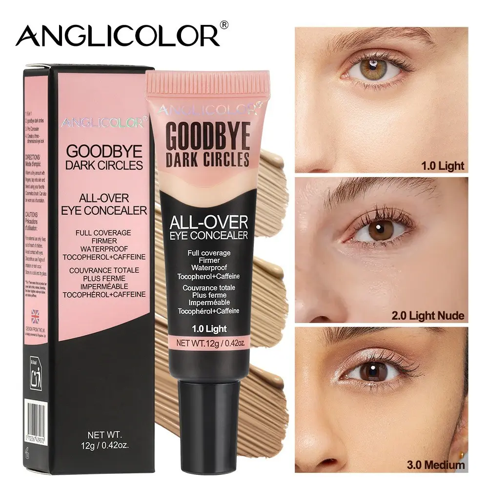 Liquid Concealer, High Coverage Under Eye Corrector, Dark Spot Cover, Waterproof, Long-Lasting, Longwear Makeup, for Dark Circles, Fine Lines, Redness, Full Face Makeup Coverage, Blend, Flawless