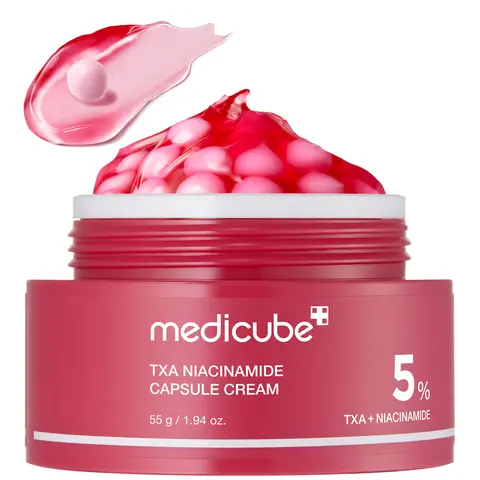 [medicube] TXA+Niacinamide Capsule Cream for After Spot Care Use|Ultimate Dual Radiance Moisturizer|Uneven Skin Tone, Texture, and Hydration l 99% Pure Tranexamic Acid & Niacinamide| Korean Skincare|1.94 oz