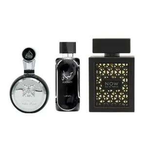 Lattafa Mega Combo Rave Now,Hayaati Black & Fakhar Eau De Parfum 3.4 Fl.oz For Men