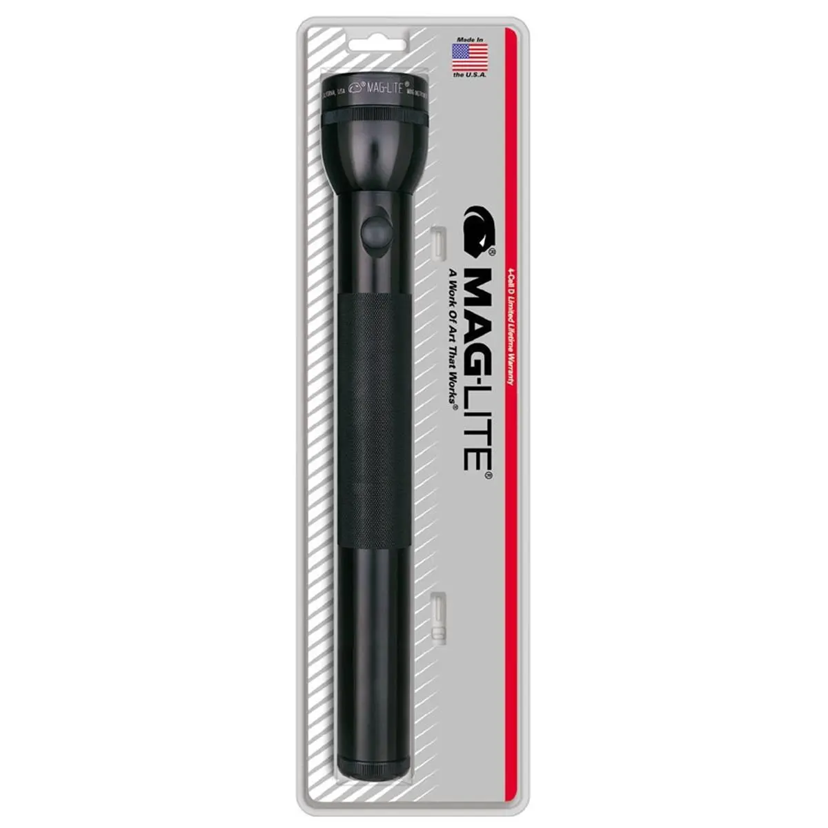 Mag Instrument 4 D-Cell Maglite Flashlight, Black High-Powered Emergency Flashlight for Home Improvement & Building Supplies Use, High Powered Flashlight