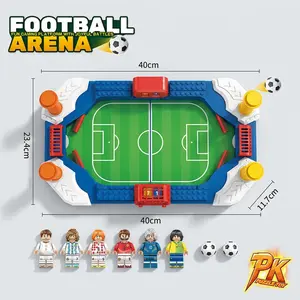 Mini Soccer World Cup Arena  2-Player Tabletop Match Toy | Perfect Party Favor & Group Game Night Challenge | 6 Collectible Players & 2 Balls - No-Battery Arcade Fun