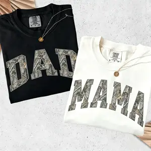 Camo Mama Dad Shirt, , Matching Mom & Dad TShirts, Pregnancy Announcement, Mother's Day Gift for Mom, Dad Gift, Christmas Gift