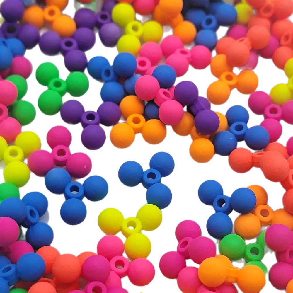 15MM Neon Bead Spacers - 20ct Mix for Beaded Pens, Jewelry Making, Beads Jewelry Making, DIY Craft Kit, Diy Beads, Beaded Jewelry