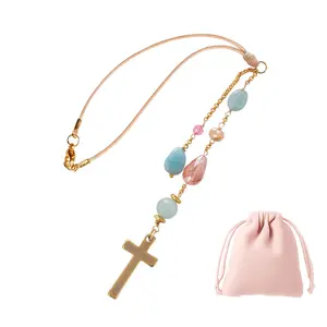 Christmas Car Decorations Interior - Holiday Rear View Mirror Accessories & New Driver Gifts - Western Gifts for Women, Universal Car Christmas Decor & Vehicle Charm