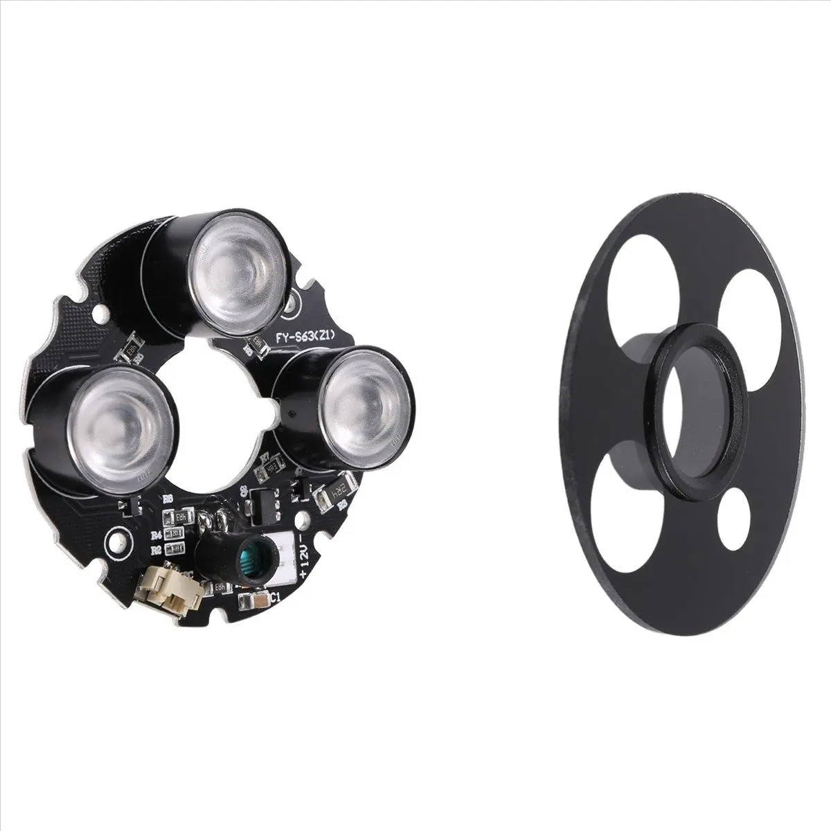3 array IR led Spot Light Infrared 3x IR LED board for CCTV cameras night vision (53mm diameter)
