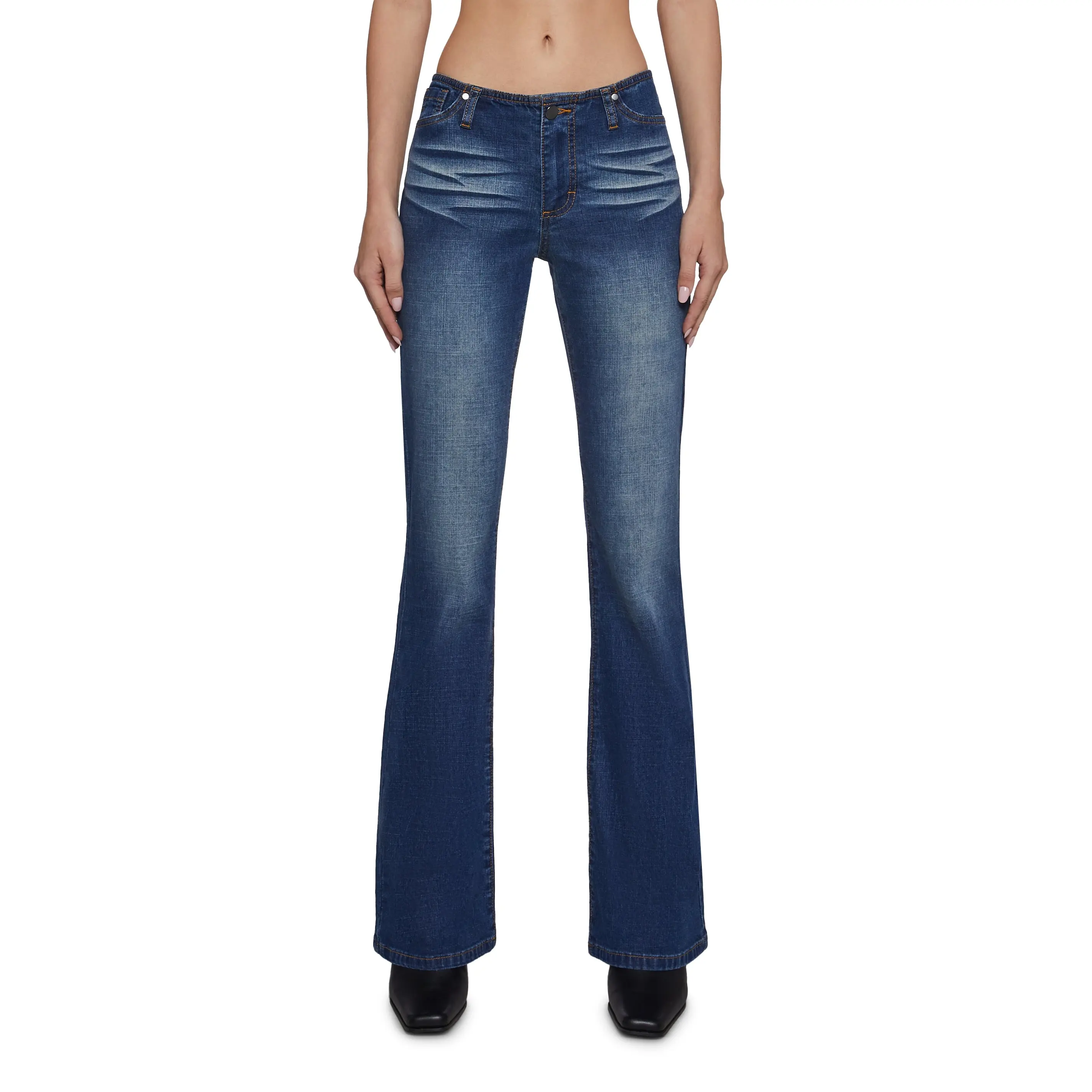Elle Low Rise Jeans - Light Blue