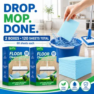 120 PCS Household Items Floor Cleaning Tablets, Antibacterial Deodorizing Multi-Surface Cleaner for Hardwood, Laminate, Tile, RV Walls, Home Use