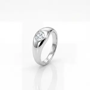 The Amour Signet Ring Sterling silver ring