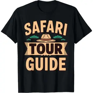 Safari Tour Guide Costume for Men Women Zoo Safari T-Shirt