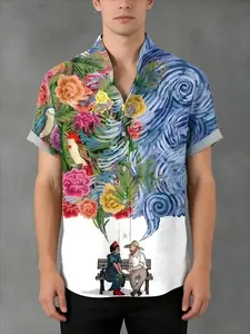 Featuring distinctive prints, tropical floral and bird motifs, art-inspired ‘wearable art’ shirts, and colour-blocked tops and bottoms—perfect for both holidays and everyday wear Shortsleeve、Matching outfits
