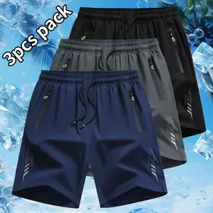 Men's Sports Casual Shorts Quick Dry Slight Stretch Breathable Shorts, Regular Fit, Zipper Drawstring, Perfect for Casual Everyday Wear workout gear