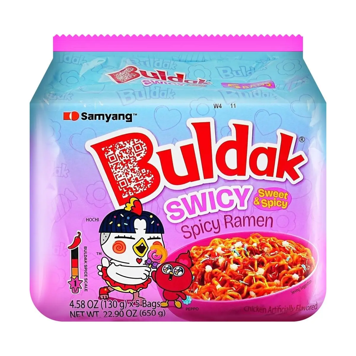 Samyang Buldak Sweet & Spicy Flavor Ramen Noodles 5 Pack (130g Each) - Authentic Korean Fire Noodle Challenge Samyang Buldak Sweet & Spicy Flavor Ramen Noodles 5 Pack (130g Each) - Authentic Korean Fire Noodle Challenge