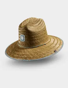 HEMLOCK HAT CO.  Mens Nomad Straw Lifeguard Hat, Natural