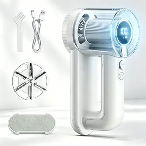 Rechargeable 2-in-1 Electric Fabric Shaver & Lint Remover, 3 Speed LED Display Defuzzer for Clothes, Furniture, Couch, Blanket